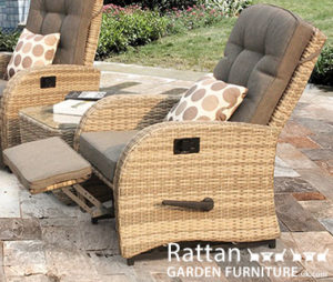 Reclining Rattan Chairs & Rocking Rattan Recliners - UK Home Delivery