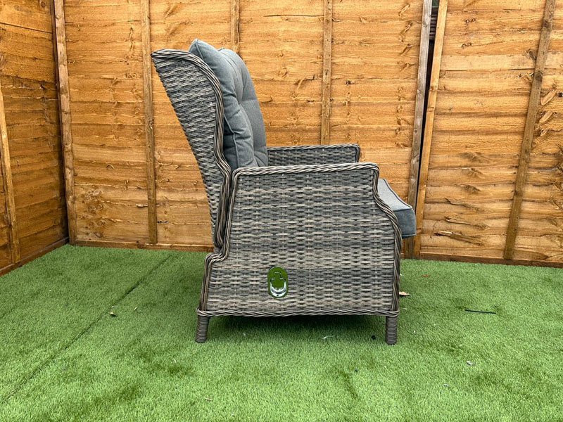 Sapcote Deluxe Reclining Set in Brown Rattan