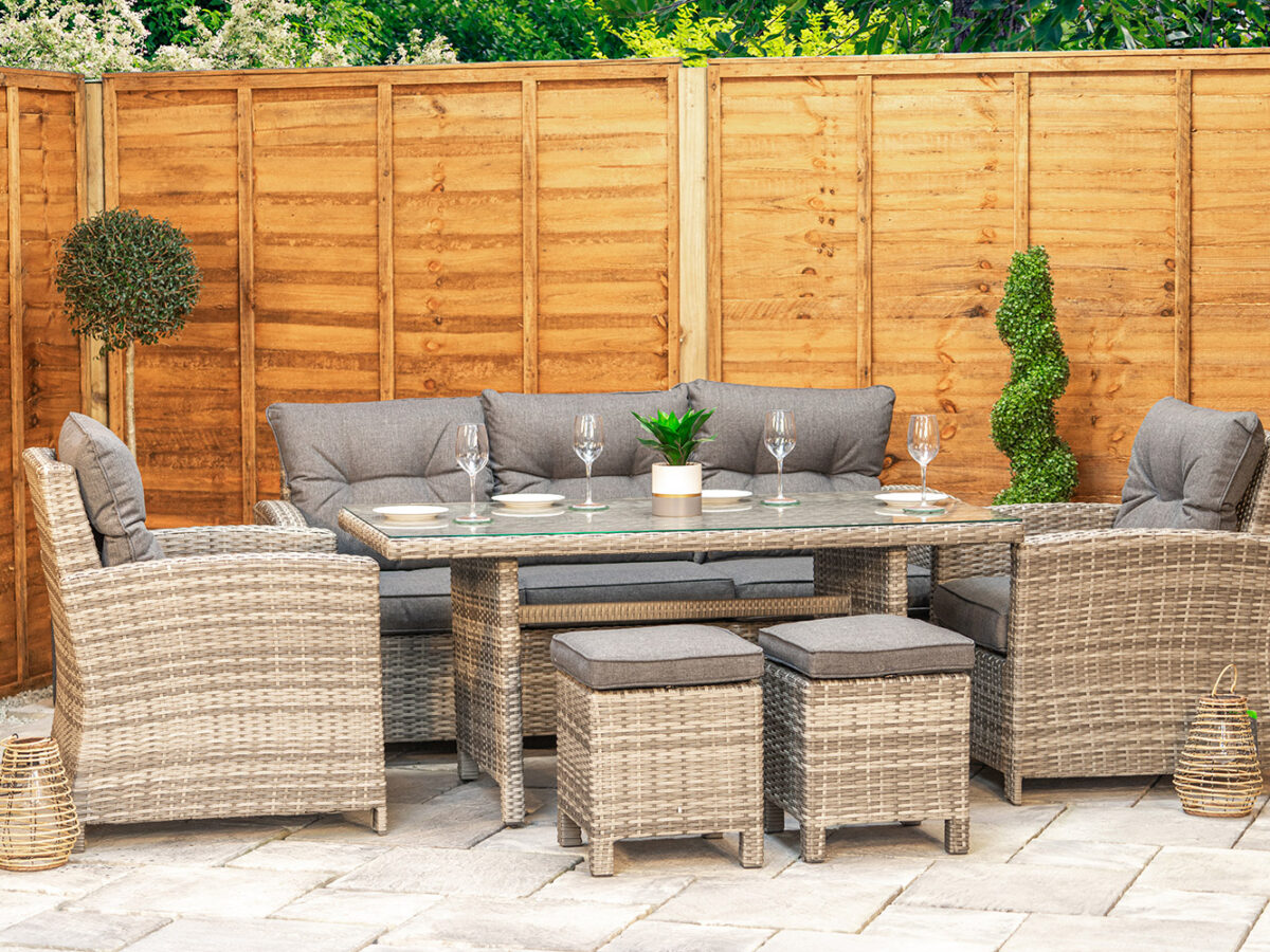 Grey Rattan Garden Furniture