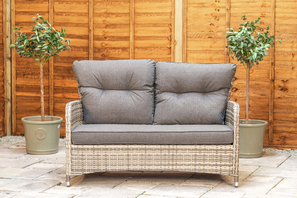 Sapcote Sofa Lounge Set Dark Grey Rattan