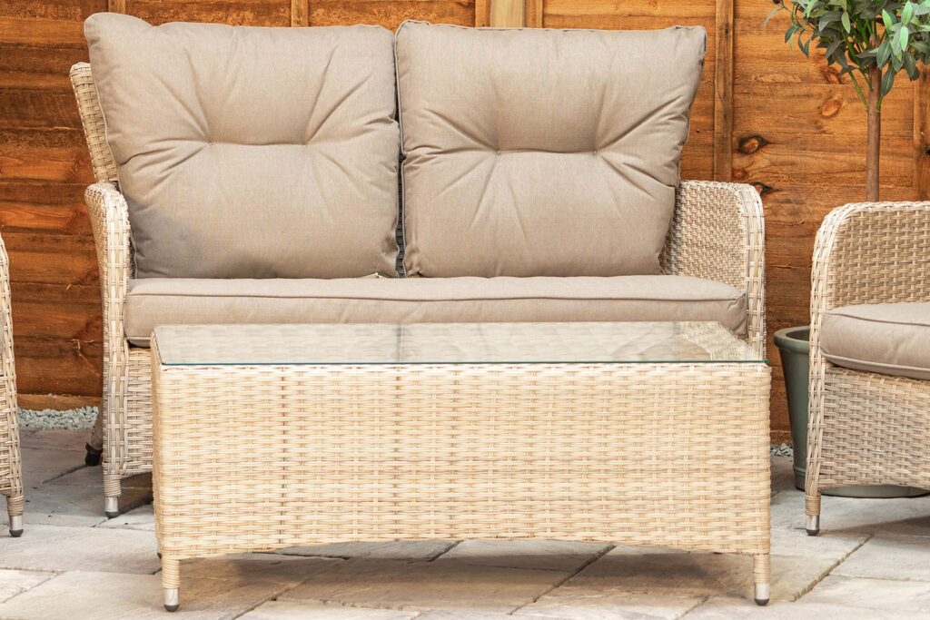 Sapcote Sofa Lounge Set in Natural Rattan