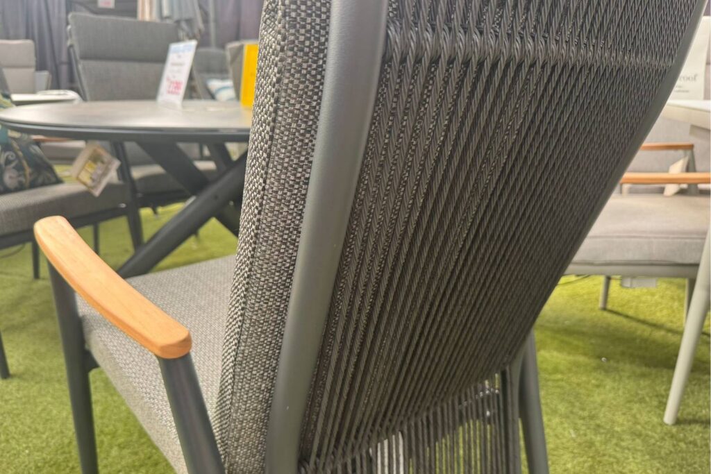 Cosby 4 Seater Reclining Dining Set in Grey