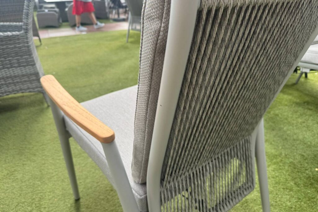 Cosby 4 Seater Reclining Dining Set in Natural